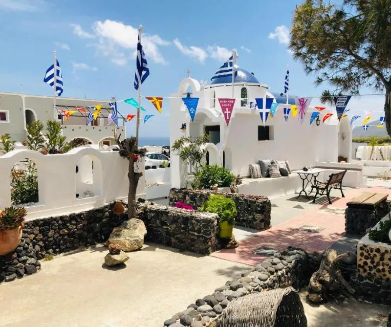 General view, Villa Livadaros, Santorini
