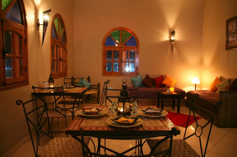 Restaurant, Riad Les 2 Mondes, Essaouira
