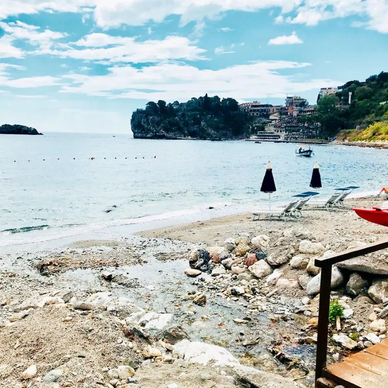 Beach, Santuzza Taormina, Taormina