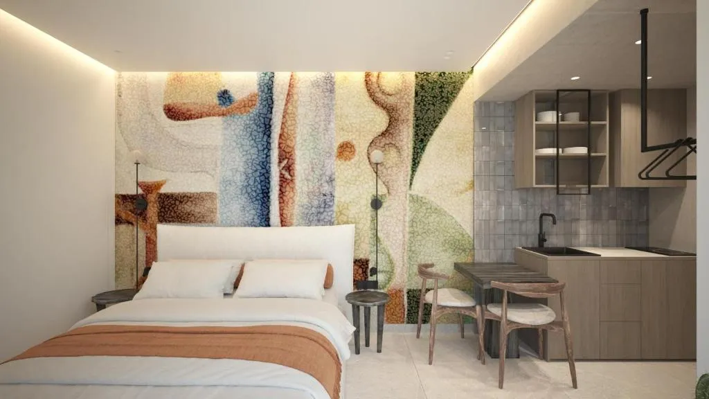 DOUBLE DELUXE WITH BALCONY Room, Leonidas Hotel & Apartments, Crete