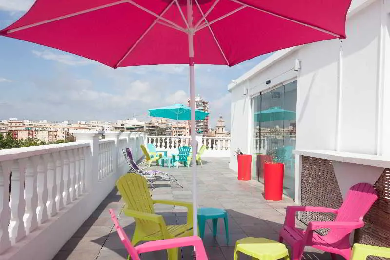 Terrace, Holahotel del Carmen, Valencia