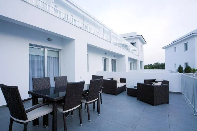 Terrace, High View Garden Apartment, Cyprus
