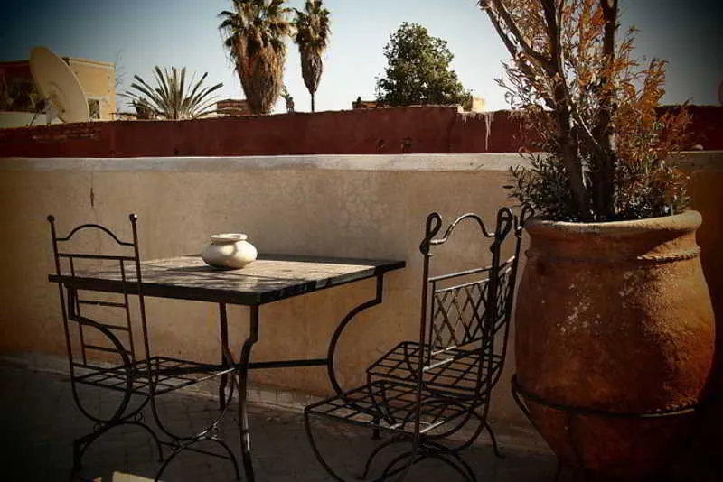 Terrace, Riad White Flowers, Marrakech