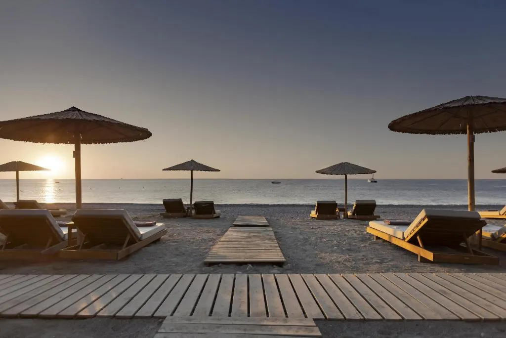 Beach, Aulus Lindos Rhodes, Curio Collection by Hilton, Rhodes