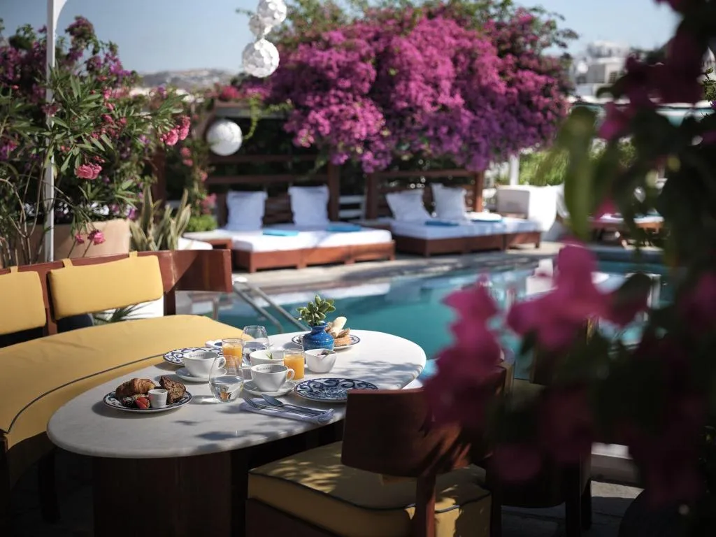 Restaurant, Belvedere hotel, Mykonos