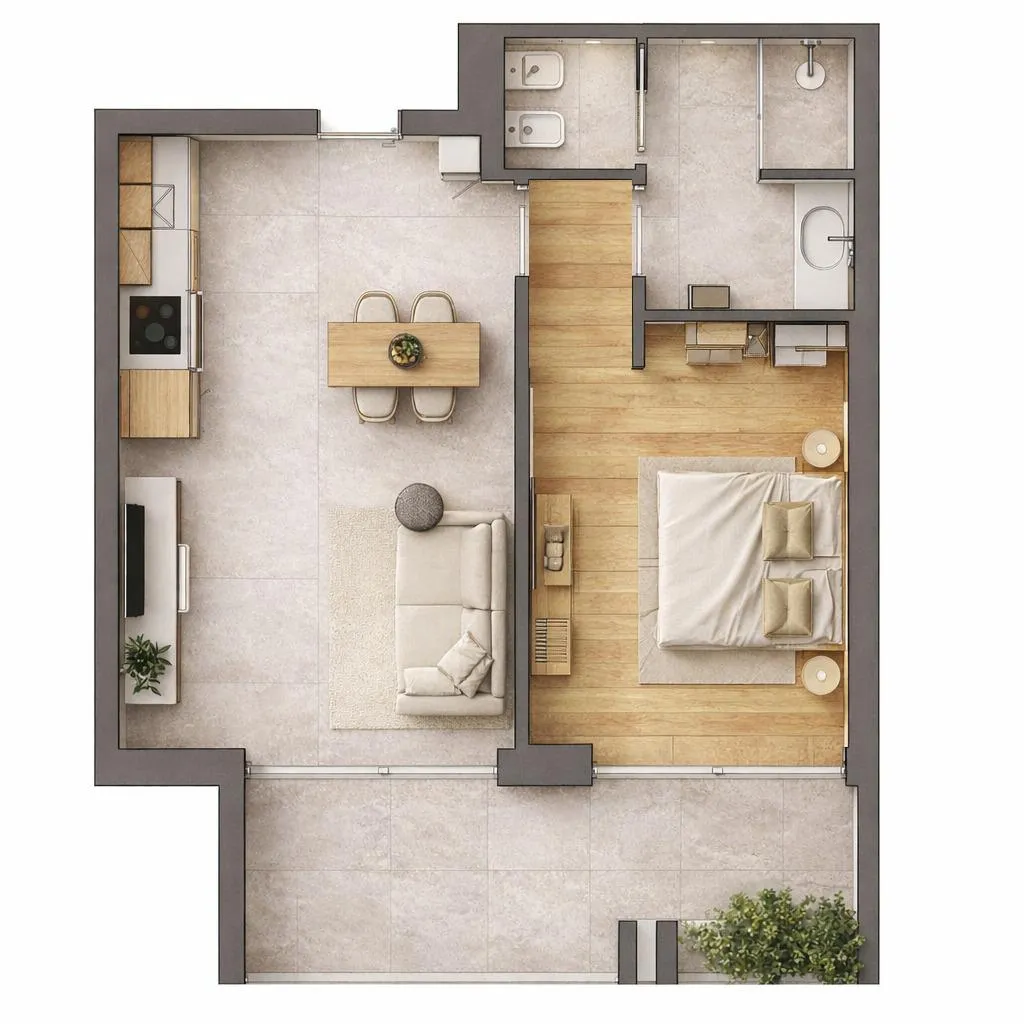 APARTMENT ONE BEDROOM WITH TERRACE Room, Ètra Suites & Apartments, Milan