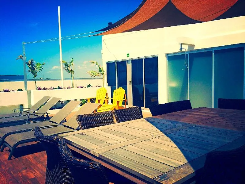 Terrace, El Sol del Caribe 5ta Av. Apart Hotel, Playa Del Carmen