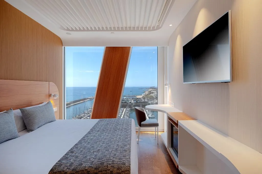 DOUBLE SINGLE USE SEA VIEW Room, Hotel Marina Badalona, Barcelona