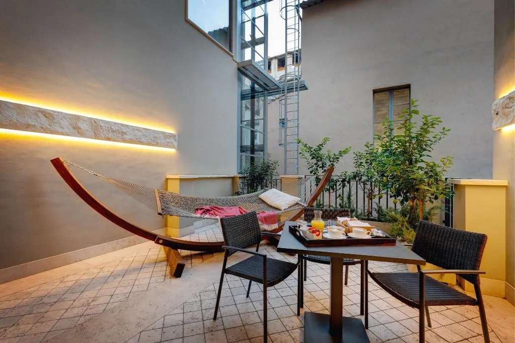 Terrace, Singer Palace Hotel, Rome