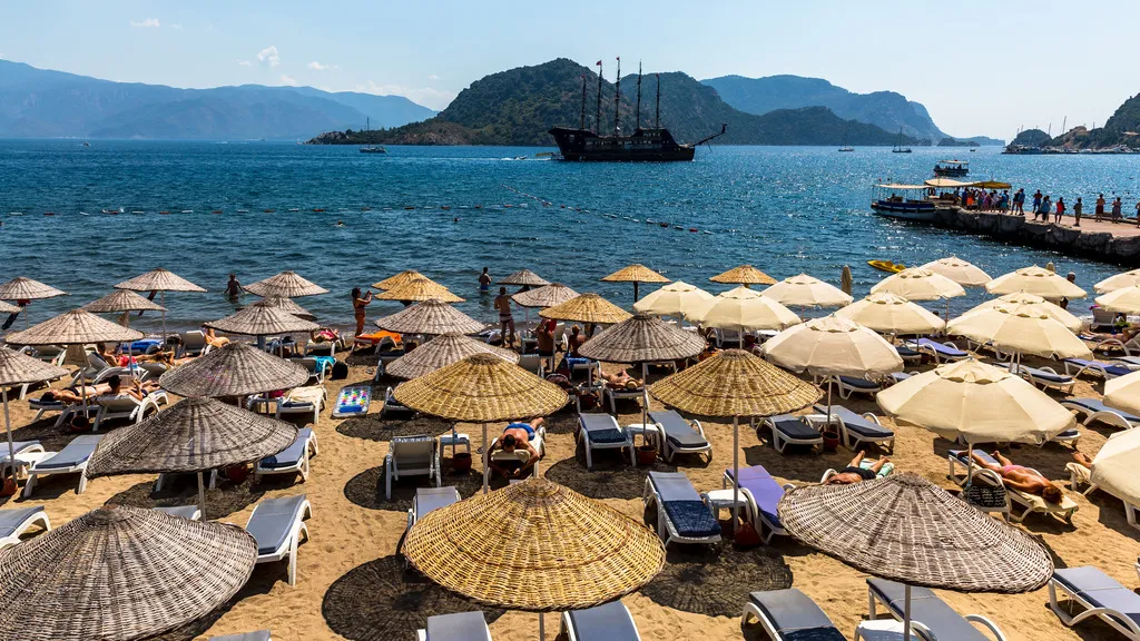 Beach, Aqua Hotel, Dalaman