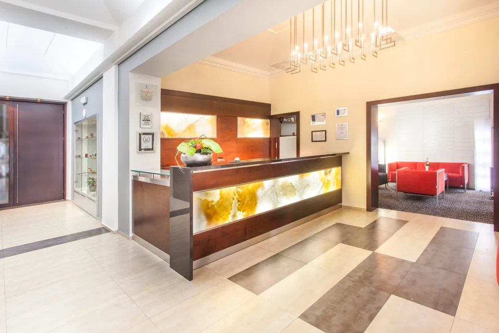 Lobby, Hotel Lunik, Prague