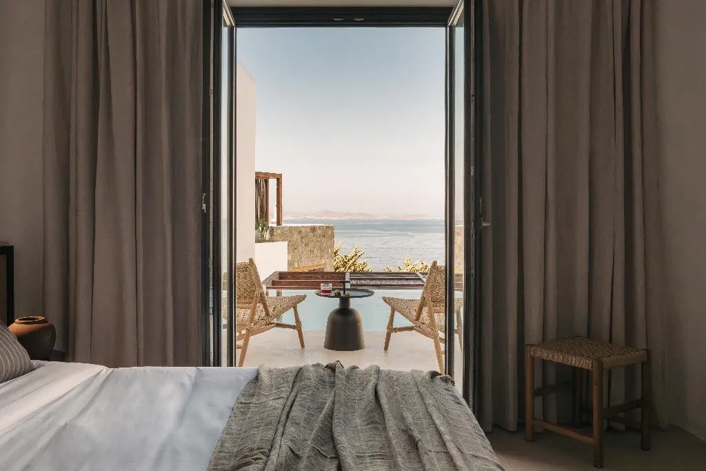 DOUBLE DELUXE SEA VIEW Room, Bard De Sol, Mykonos