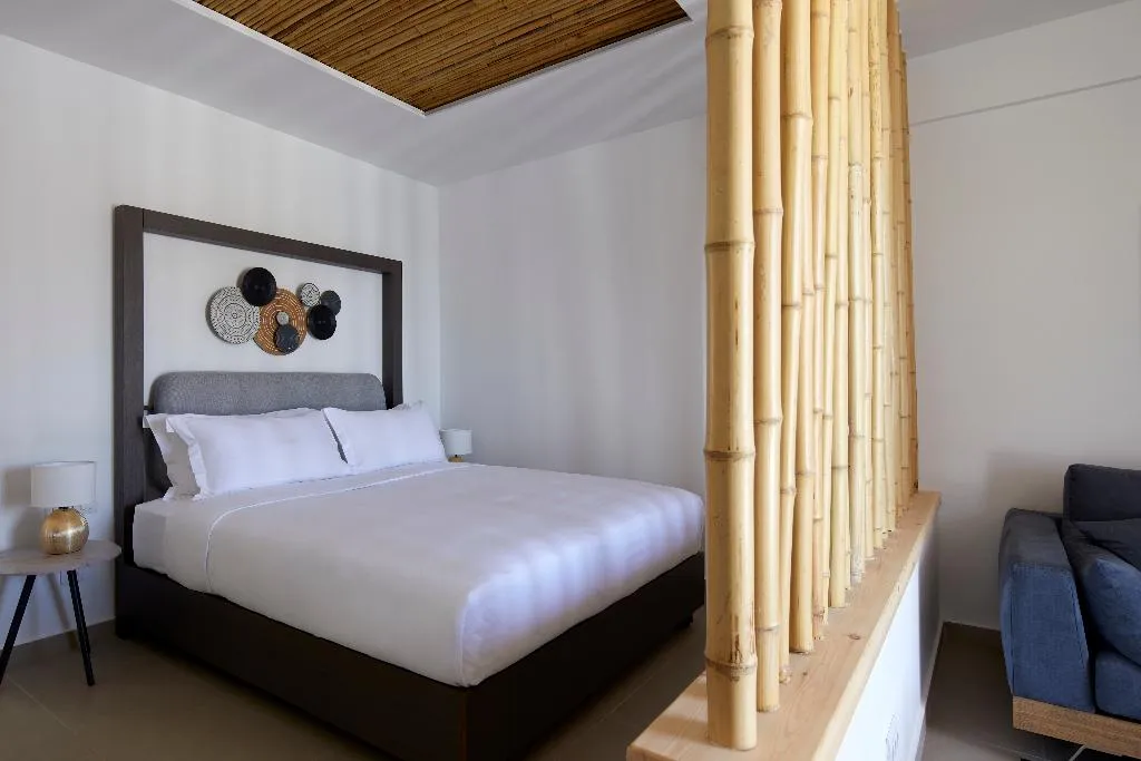 JUNIOR SUITE KING SIZE BED Room, Sea Breeze Santorini Beach Resort, Curio Collectio, Santorini