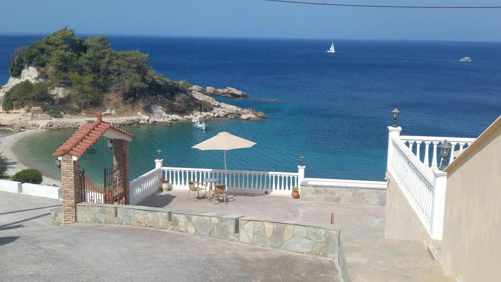 Terrace, Sunrise Beach, Samos