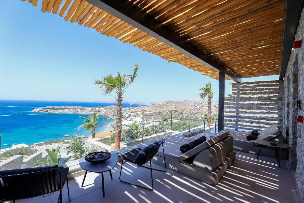 Terrace, Tropicana Hotel, Mykonos