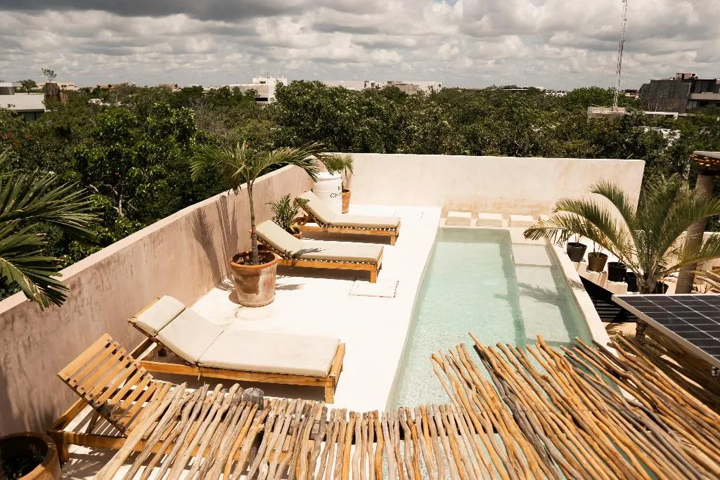 Terrace, Hotel Koos Tulum, Cancun Area