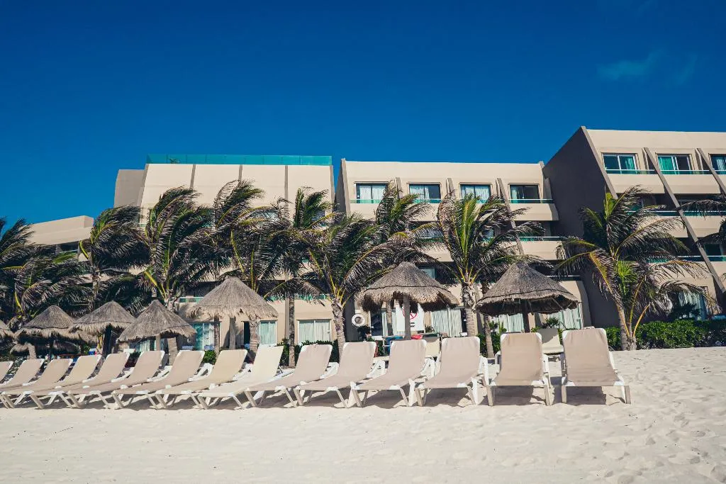 Beach, Flamingo Cancun All Inclusive, Cancun Area