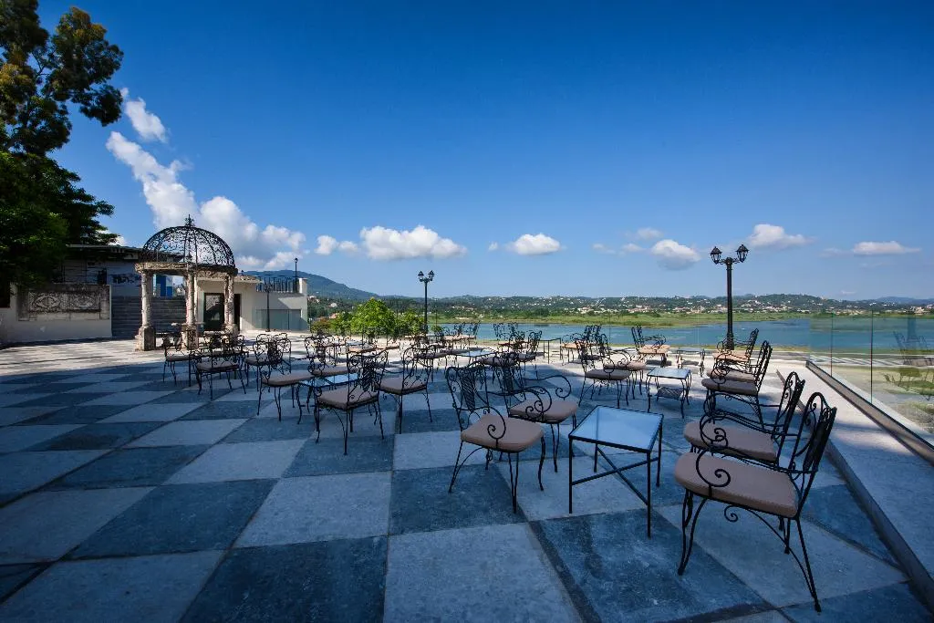 Terrace, The Royal Grand Hotel, Corfu