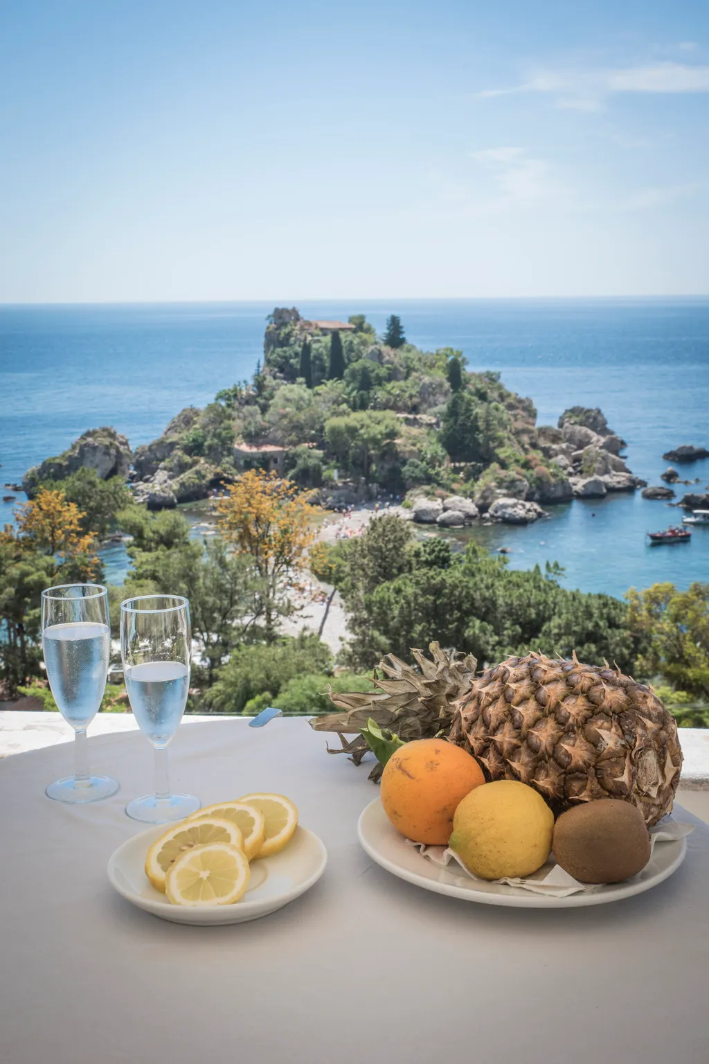 Terrace, Hotel Isola Bella, Taormina