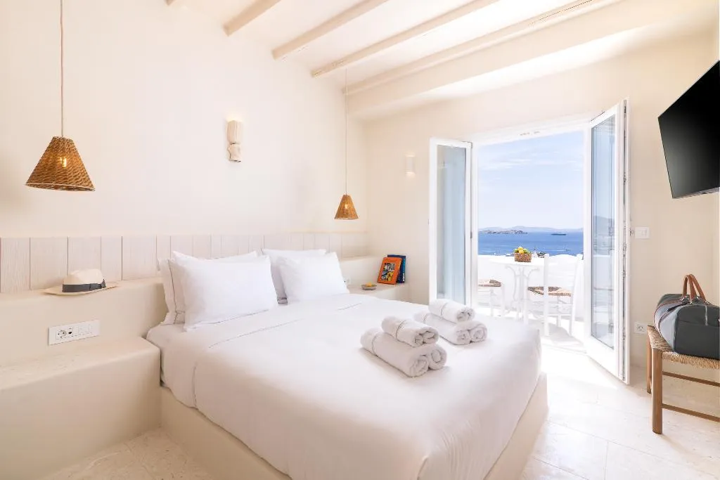 DOUBLE DELUXE SEA VIEW Room, Porto Mykonos, Mykonos