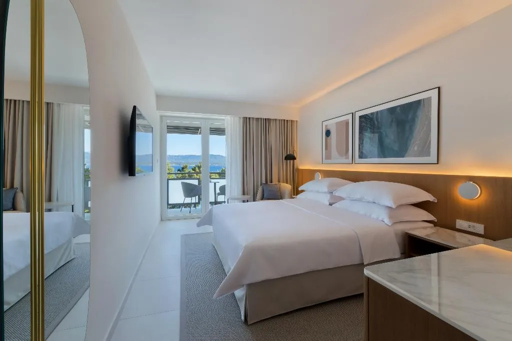 DOUBLE SINGLE USE SIDE SEA VIEW Room, Bluesun Hotel Elaphusa, Split