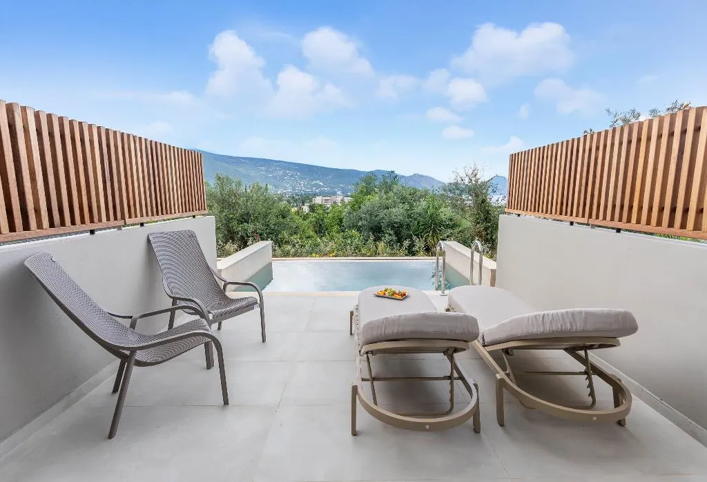 JUNIOR SUITE WITH PRIVATE POOL Room, Iolida Corfu Resort & Spa, Corfu