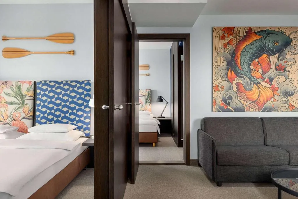 SUITE WITH DOUBLE BED Room, Vienna House by Wyndham Andel's Cracow, Krakow