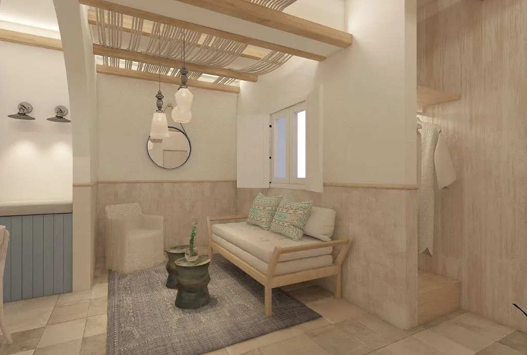 Room, Makris Beach Hotel, Santorini