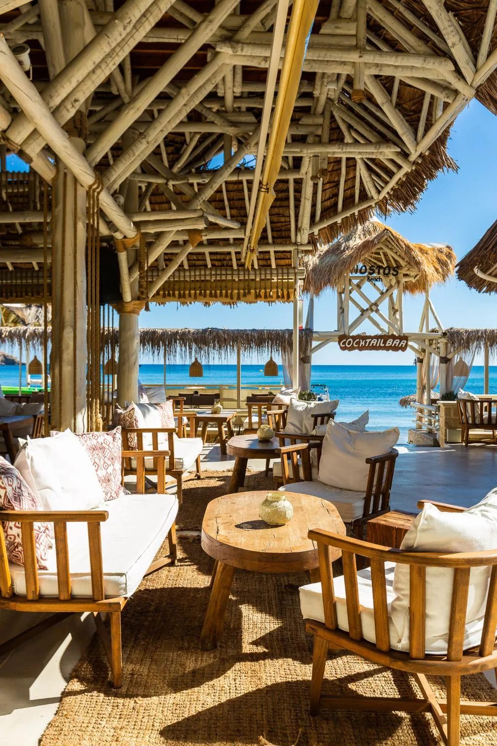 Bar, Nostos Beach Boutique Hotel, Crete