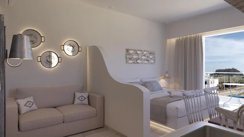 DOUBLE SUPERIOR Room, Lindian Myth Sea View Studios, Rhodes
