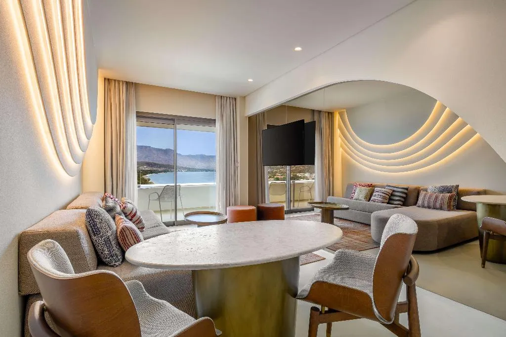SUITE DELUXE SEA VIEW Room, Isla Brown Corinthia Resort & Spa, Curio Collect, Athens