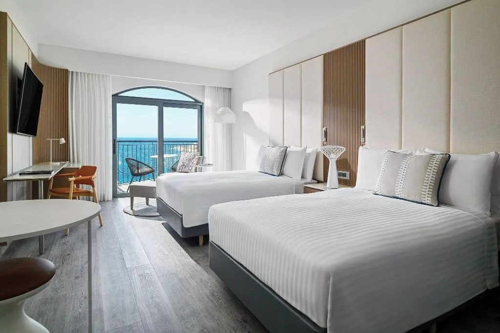 QUADRUPLE CLUB TWO QUEEN BEDS Room, Marriott Malta Hotel & Spa, Malta