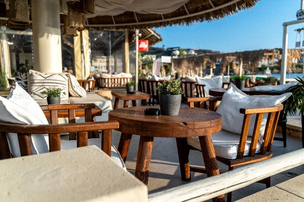 Bar, Nostos Beach Boutique Hotel, Crete