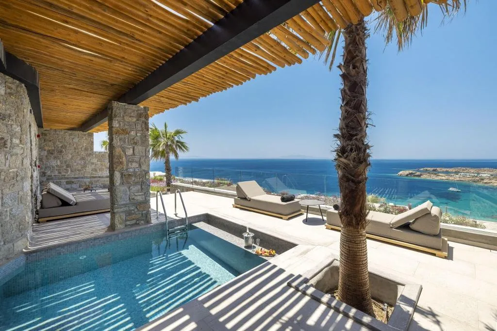 Terrace, Tropicana Hotel, Mykonos