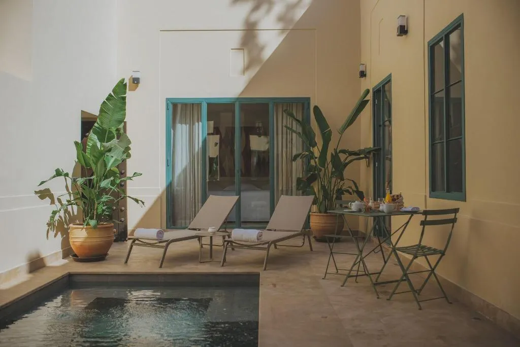 Terrace, Hotel Les Deux Tours, Marrakech