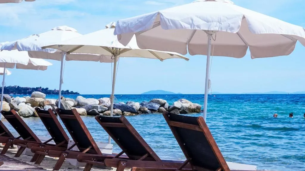 Beach, Costa Domus Blue Luxury Apartments, Thessaloniki