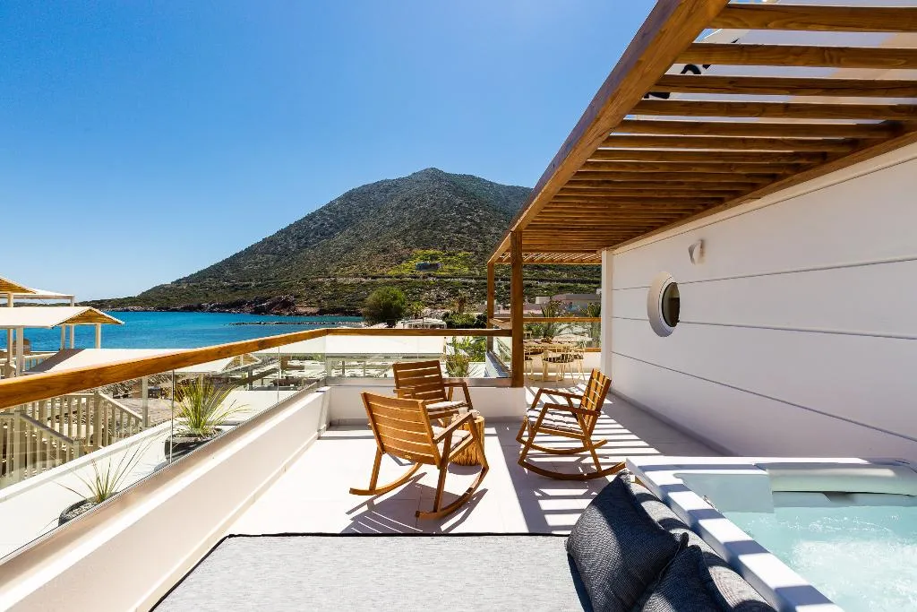 JUNIOR SUITE SEA VIEW Room, Nostos Beach Boutique Hotel, Crete