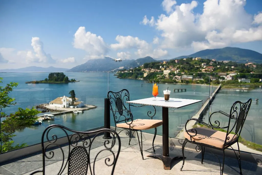 Terrace, The Royal Grand Hotel, Corfu
