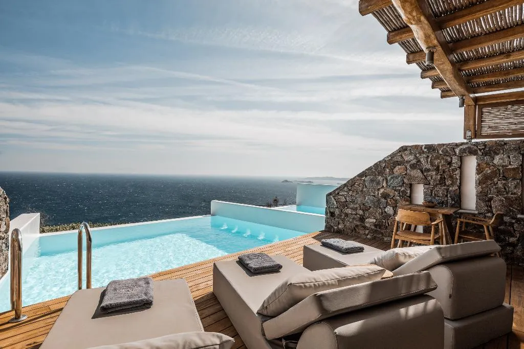 SUITE SEA VIEW WITH PRIVATE POOL Room, Alissachni Mykonos, Mykonos