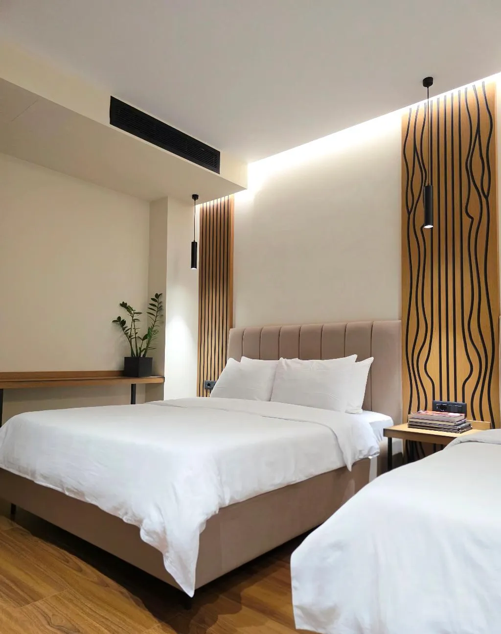 QUADRUPLE CITY VIEW TWO DOUBLE BEDS Room, Valza Boutique Hotel, Kavaje