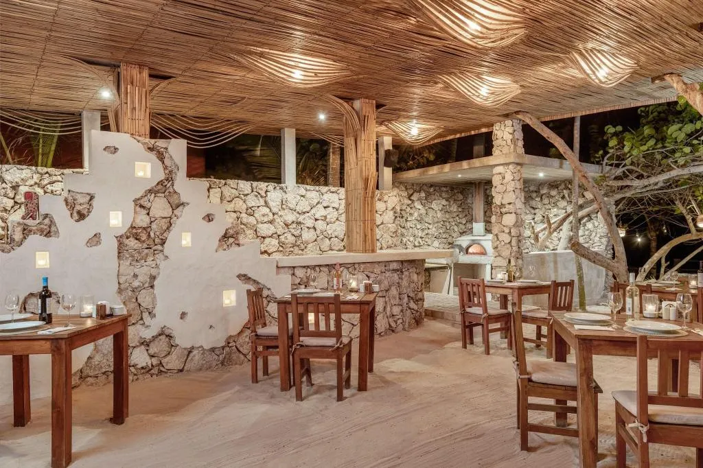 Restaurant, Hotel Dos Ceibas Eco Retreat Tulum, Cancun Area