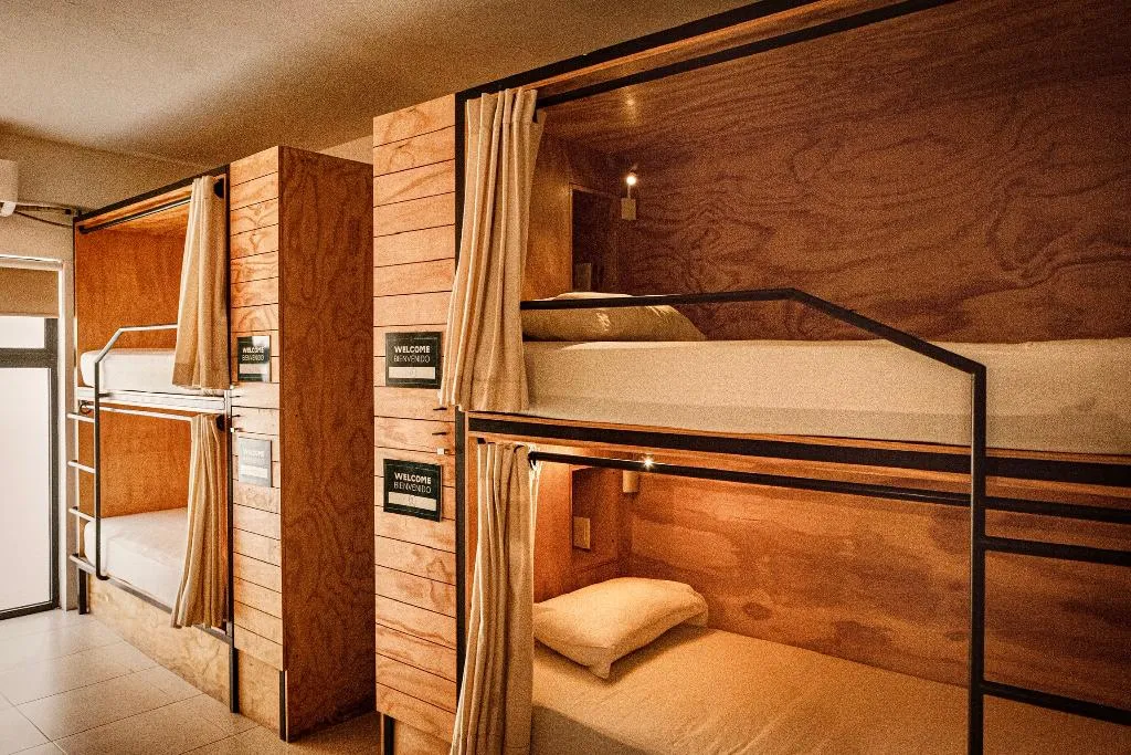 Bed in dormitory COMFORT Room, Nomads Hotel, Hostel & Rooftop Pool, Cancun Area