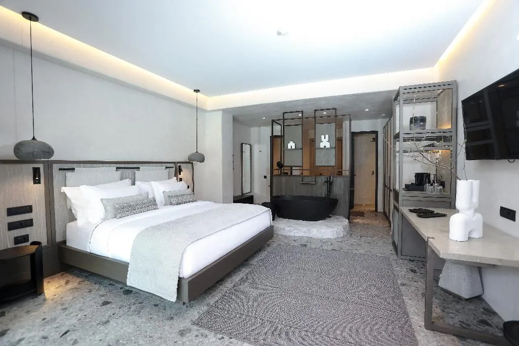 JUNIOR SUITE WITH PRIVATE POOL Room, Aeonic Suites & Spa, Mykonos
