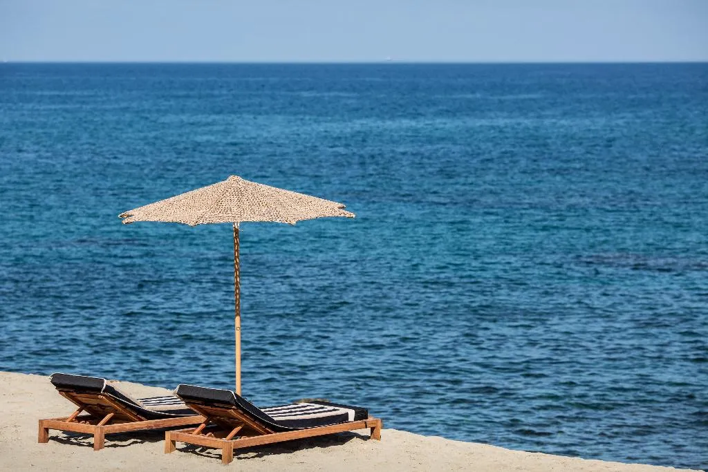 Beach, Abaton Island Resort & Spa, Crete