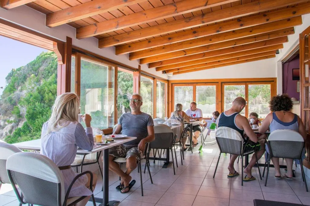 Terrace, Sunrise Beach, Samos