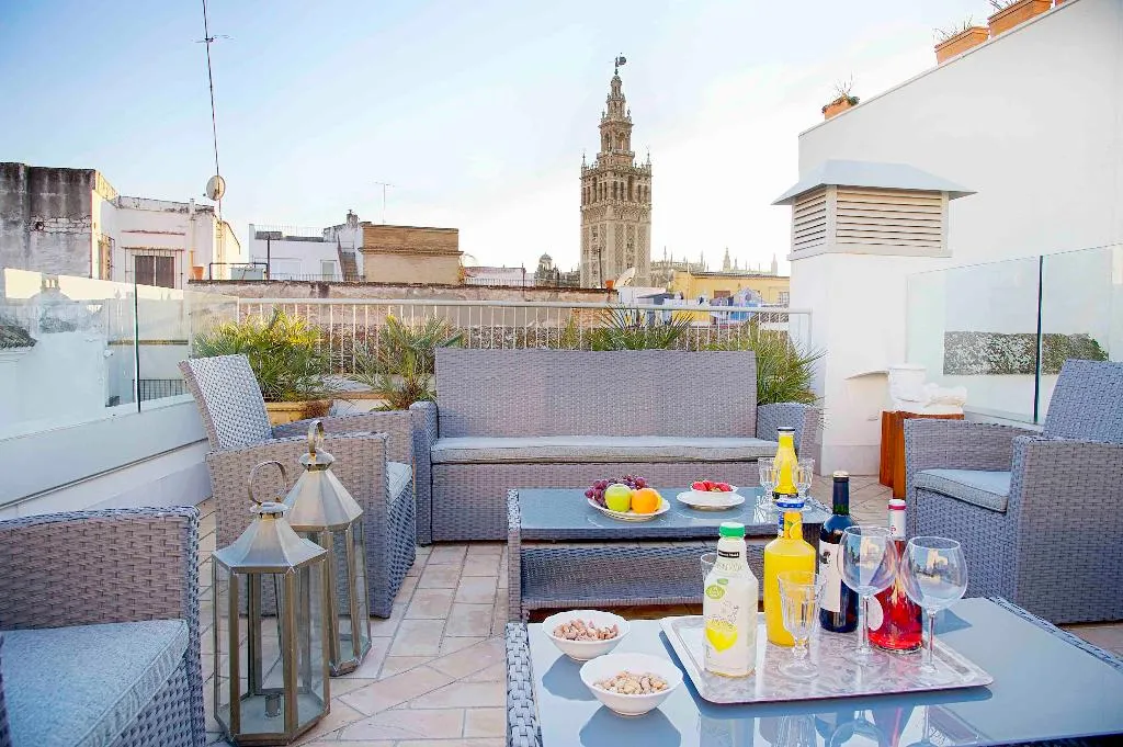 Terrace, Overland Suites Catedral Luxury Apartments, Seville