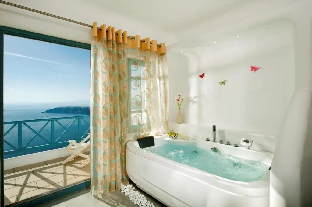 JUNIOR SUITE KING SIZE BED Room, Absolute Bliss Imerovigli Suites, Santorini