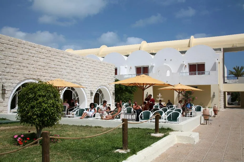 Terrace, Monarque Dar Jerba Zahra, Tunisia