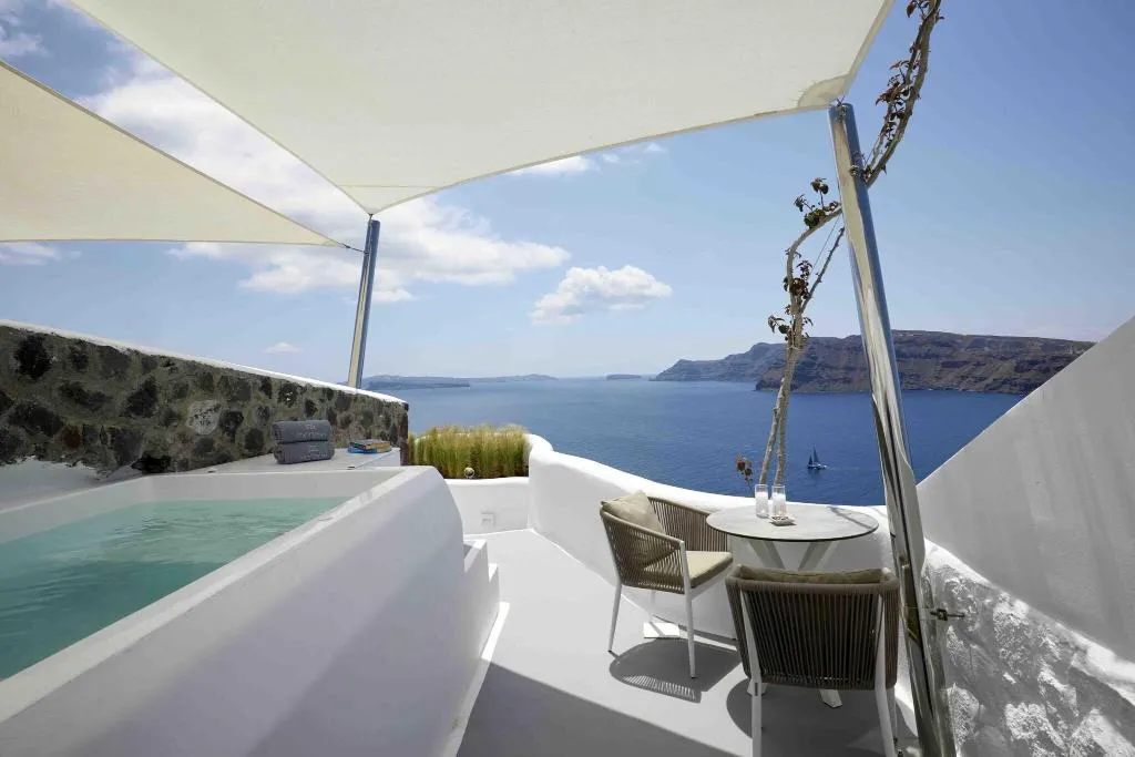 Terrace, Marizan Caves & Villas, Santorini, Santorini