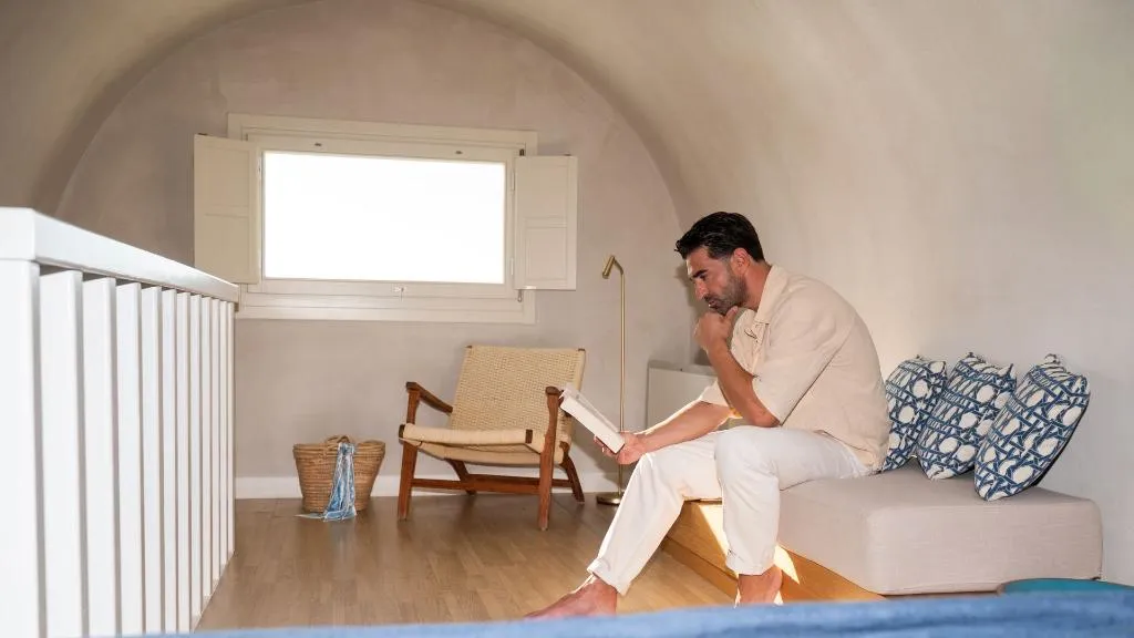 TRIPLE DELUXE SEA VIEW WITH BALCONY Room, Apeiron Blue Santorini - Apeiron Hotels, Santorini